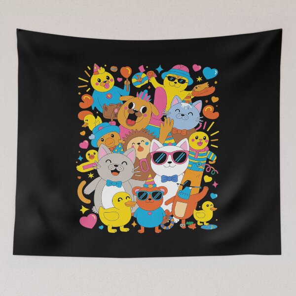 Item preview, Cute Kawaii Various Adorable Pets For National Pet Day  designed and sold by MyzoToyota.