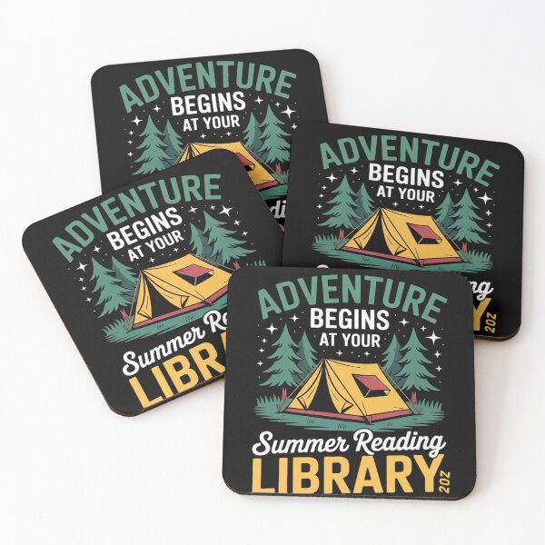 Item preview, Cool Library Books Camping Book Lovers Reading Summer  designed and sold by InspiredFoul.