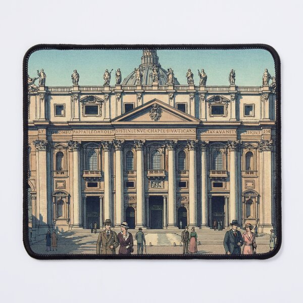 Item preview, St Peters Basilica Japanese Woodblock Print designed and sold by Takeda-art.