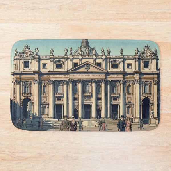 Item preview, St Peters Basilica Japanese Woodblock Print designed and sold by Takeda-art.
