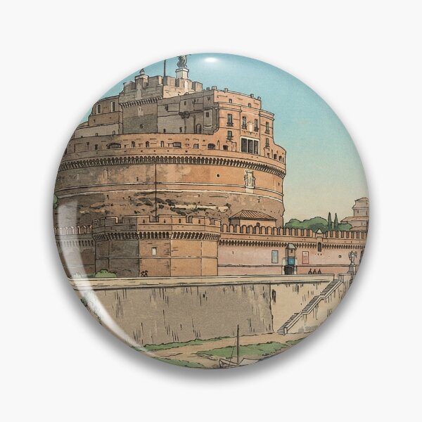 Item preview, Castel Sant Angelo Japanese Woodblock Print designed and sold by Takeda-art.