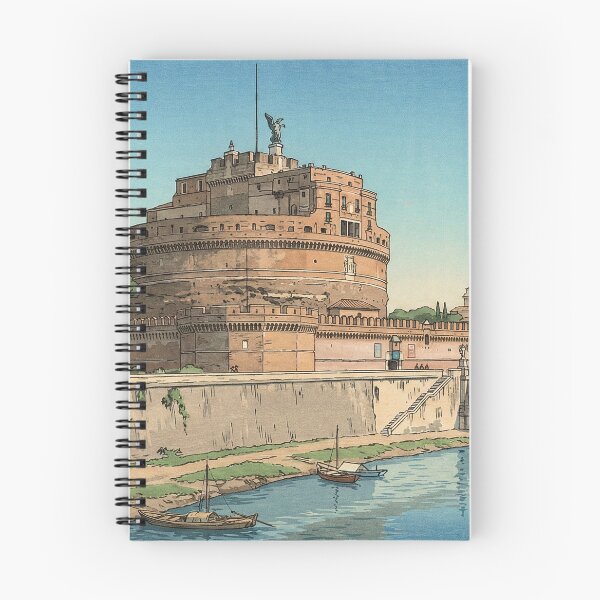 Item preview, Castel Sant Angelo Japanese Woodblock Print designed and sold by Takeda-art.