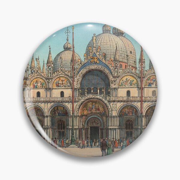 Item preview, St Marks Basilica Japanese Woodblock Print designed and sold by Takeda-art.