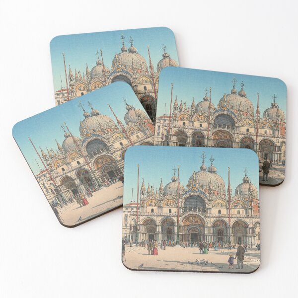 Item preview, St Marks Basilica Japanese Woodblock Print designed and sold by Takeda-art.