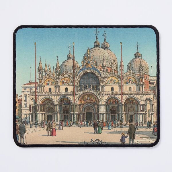 Item preview, St Marks Basilica Japanese Woodblock Print designed and sold by Takeda-art.