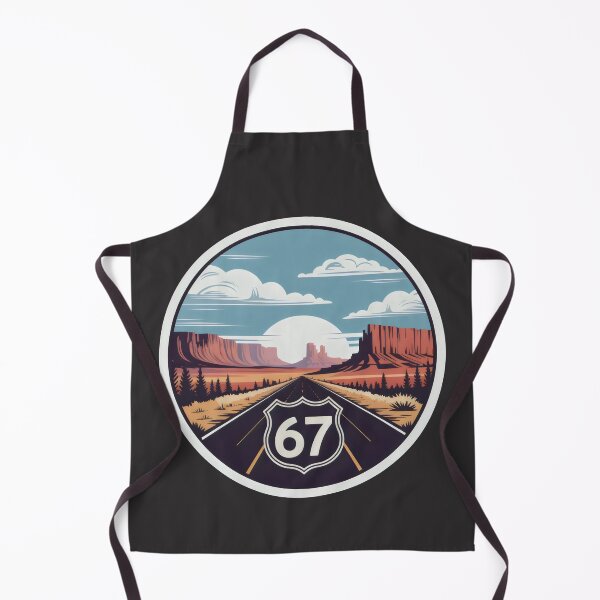 Item preview, Route 67 Desert Highway Sunset Badge Scenic Southwest Road Design designed and sold by SplashTastic.