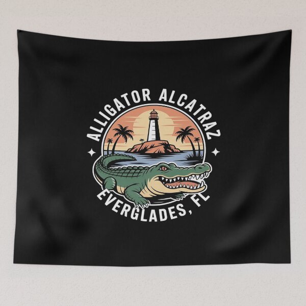 Item preview, Made in US Florida Everglades Alligator Alcatraz 4  designed and sold by PowAcademy.