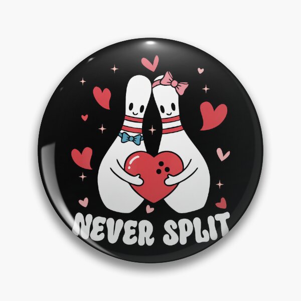 Item preview, Never Split Bowling Pins Valentine Couples Cute Matching designed and sold by JeneMindy.