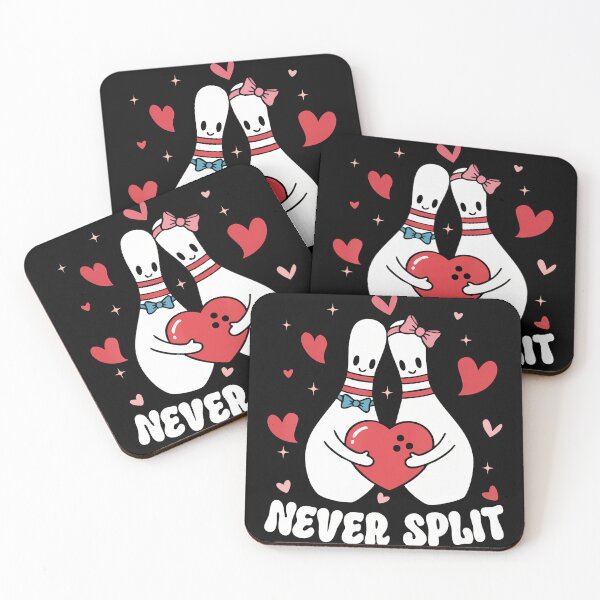 Item preview, Never Split Bowling Pins Valentine Couples Cute Matching designed and sold by JeneMindy.