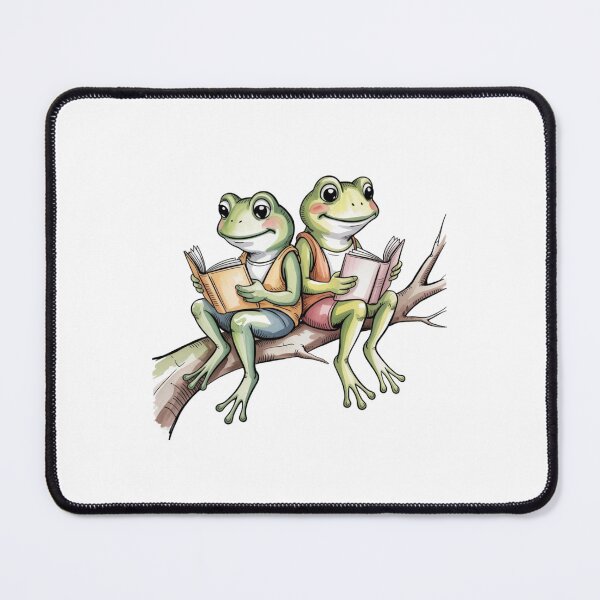 Item preview, Modern Frog and Toad reading in tree designed and sold by SOUFIANE1991.