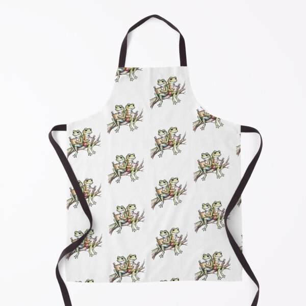 Item preview, Modern Frog and Toad reading in tree designed and sold by SOUFIANE1991.
