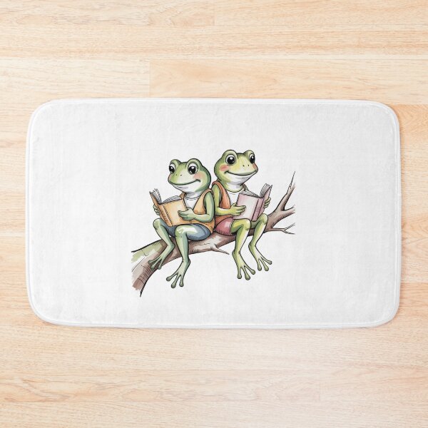 Item preview, Modern Frog and Toad reading in tree designed and sold by SOUFIANE1991.