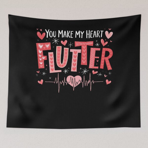 Item preview, You Make My Heart Flutter Cardiac Nurse Valentine Cvicu designed and sold by JeneMindy.