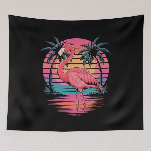 Item preview, Pink Flamingo Beach Summer Vibes Palm Tree Tropical Summe  designed and sold by CombatTask.