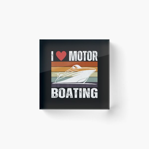 Item preview, Funny Boater Life Speed Boat Captain I Love Motor Boating designed and sold by JaneJanie.