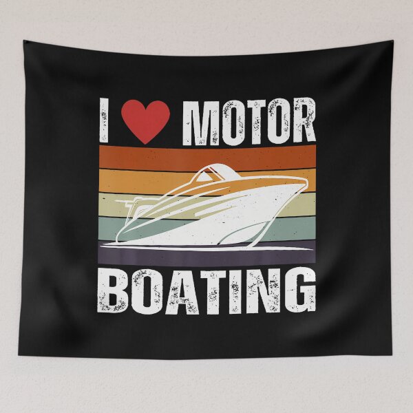 Item preview, Funny Boater Life Speed Boat Captain I Love Motor Boating designed and sold by JaneJanie.