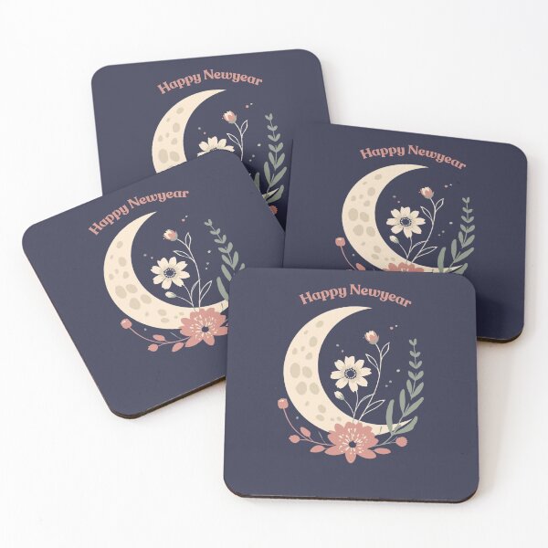 Item preview, Collecting Moondust and Petals This New Year – Minimal Moon Cottagecore designed and sold by Deezyned.