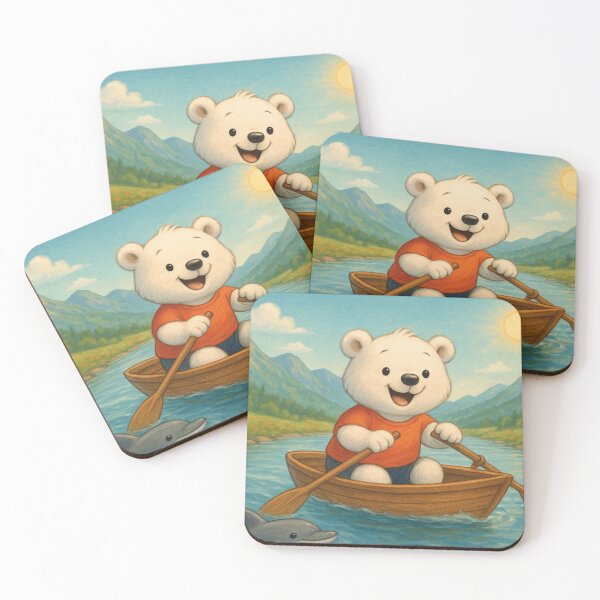Item preview, Holidays with a rowboat, little polar bear designed and sold by Mauswohn.