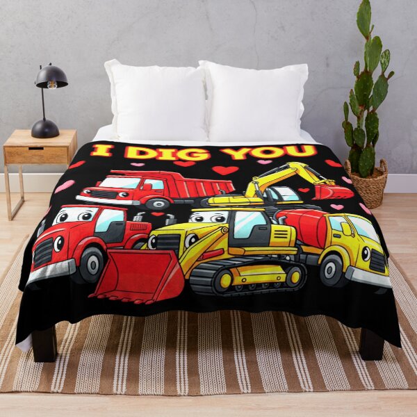 Item preview, I Dig You — Construction Dump Truck Valentine Tee / Sticker Design designed and sold by Teetreasure2.