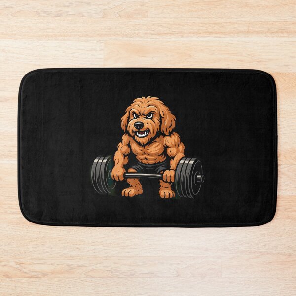 Item preview, Goldendoodle Weightlifting Bodybuilder Workout Gym Dog Lover designed and sold by JaneJanie.