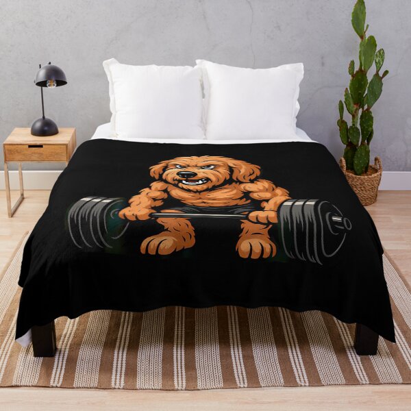Item preview, Goldendoodle Weightlifting Bodybuilder Workout Gym Dog Lover designed and sold by JaneJanie.