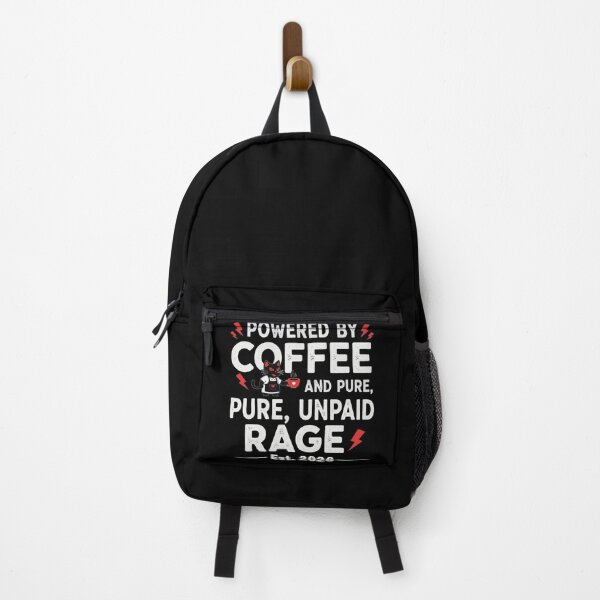 Item preview, Powered By Coffee and Rage Cat Funny 2026 Sarcastic Introvert designed and sold by SylwiaPrint.