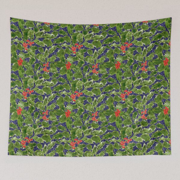 Item preview, Acebo en Evergreens Azul Marino 000140 designed and sold by Art in My Loft.