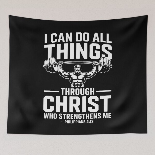 Item preview, I Can Do All Things Through Christ Fitness designed and sold by FlorenceNorma.