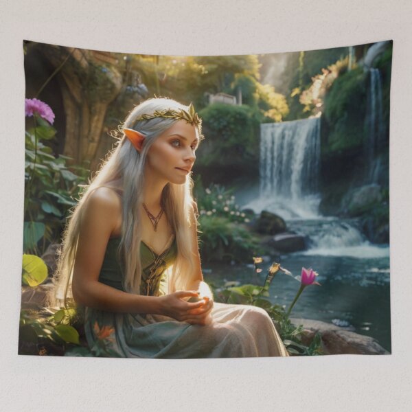 Item preview, Enchanted Waterfall Haven of the Woodland Elf designed and sold by BlareBlare.