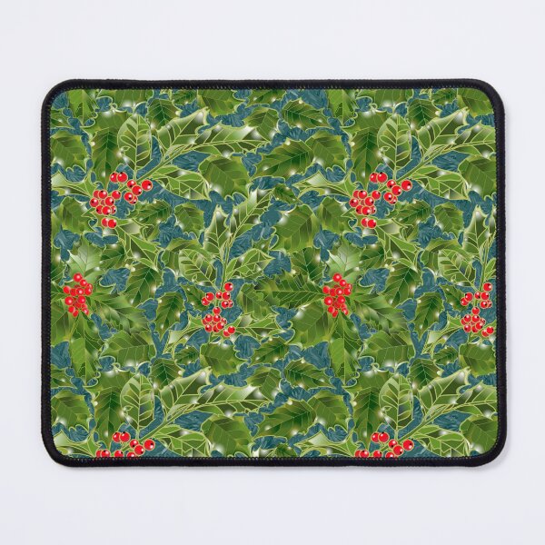 Item preview, Holly on Evergreens Teal 295e5e designed and sold by Art in My Loft.