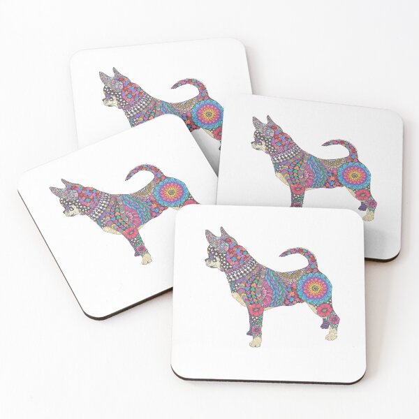 Item preview, Awesome vibrant chihuahua art designed and sold by Mandala Animal.