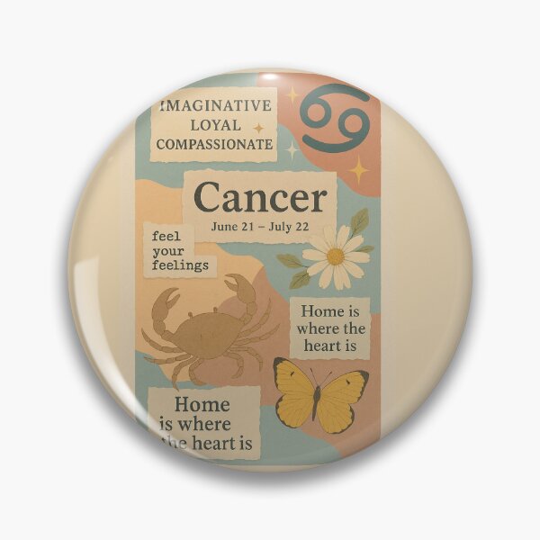 Aperçu de l'œuvre Collage esthétique du signe du Cancer | Art astrologique vintage et doux pour scrapbooking créée et vendue par TrendBoost.