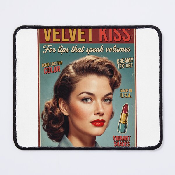 Item preview, Velvet Kiss: Retro Glam for Bold Lips designed and sold by ForeverPrintsOK.