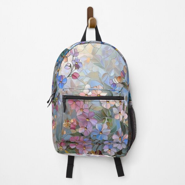 Item preview, Stained Glass Effect Wildflowers Graphic Design Pattern designed and sold by GrinGalore.