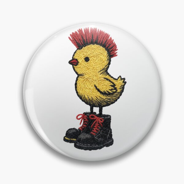 Item preview, Punk Rock Chick with Mohawk Embroidered Patch Style designed and sold by Arcaucil.
