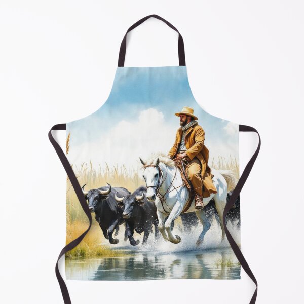 Item preview, Camargue, herdsman herding bulls designed and sold by jefboutique6150.
