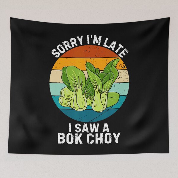 Item preview, Vintage Bok Choy Sorry I'M Late I Saw A Bok Choy Vegetable designed and sold by JaneJanie.