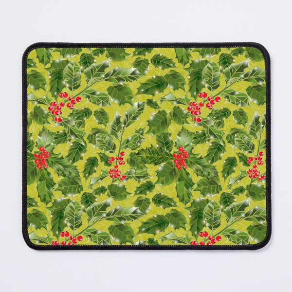 Item preview, Holly on Evergreens Gold BFBD00 designed and sold by Art in My Loft.