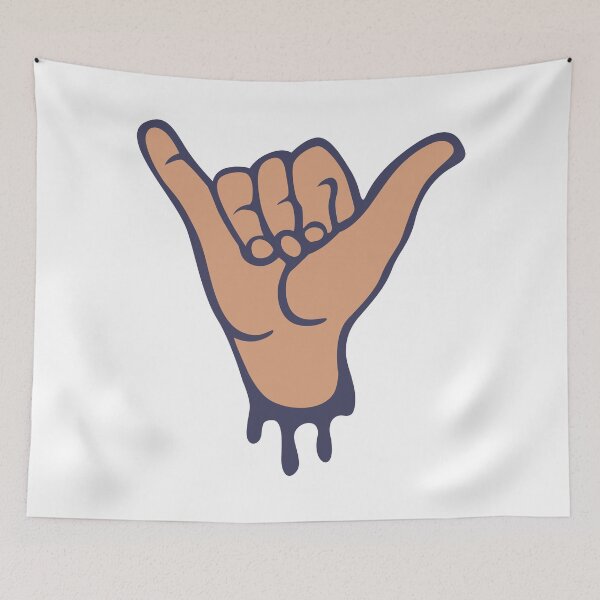 Item preview, Hand Shaka Sticker designed and sold by Meganwati.