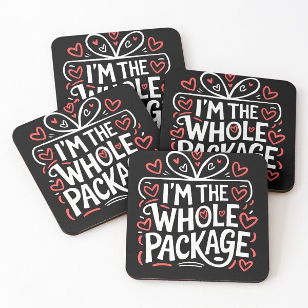 Item preview, I'M The Whole Package Romantic Hearts designed and sold by JeneMindy.
