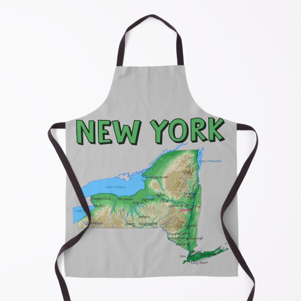 Item preview, Nature & City Blend: Detailed Topographic Map of New York designed and sold by mashmosh.