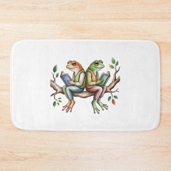Item preview, Modern Frog and Toad reading in tree designed and sold by SOUFIANE1991.