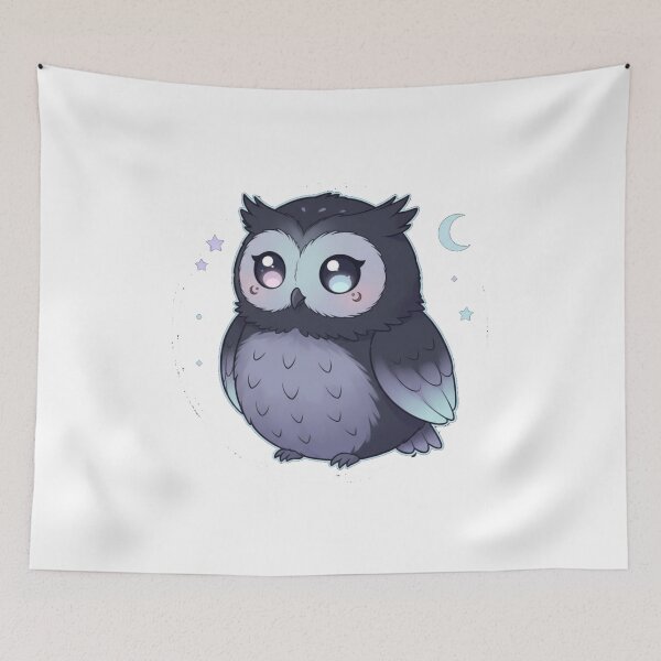 Item preview, Dark Kawaii Owl designed and sold by BloodMoonDesigns.