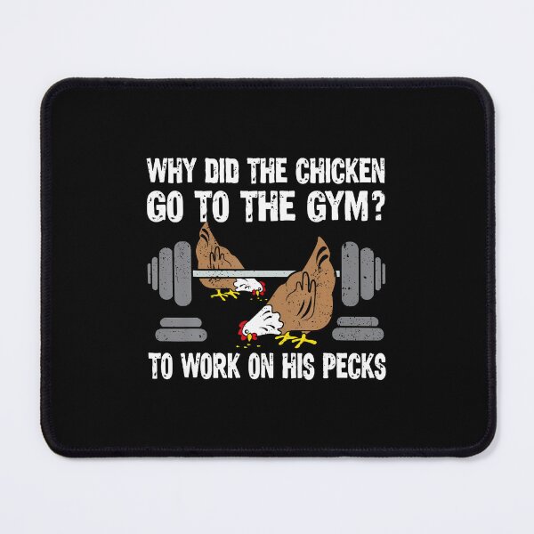 Item preview, Why Chicken Go To The Gym Funny Workout Fitness designed and sold by LorraineRita.