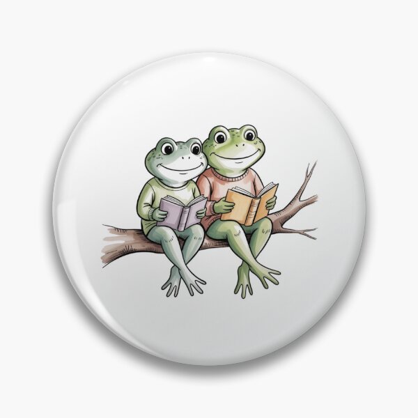 Item preview, Modern Frog and Toad reading in tree designed and sold by SOUFIANE1991.