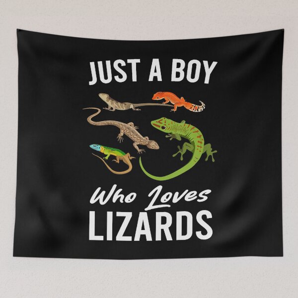 Item preview, Just A Boy Who Loves Lizards Reptile Boys designed and sold by JaneJanie.