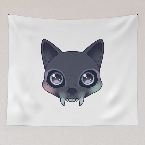 Item preview, Dark Kawaii Cat Skull designed and sold by BloodMoonDesigns.