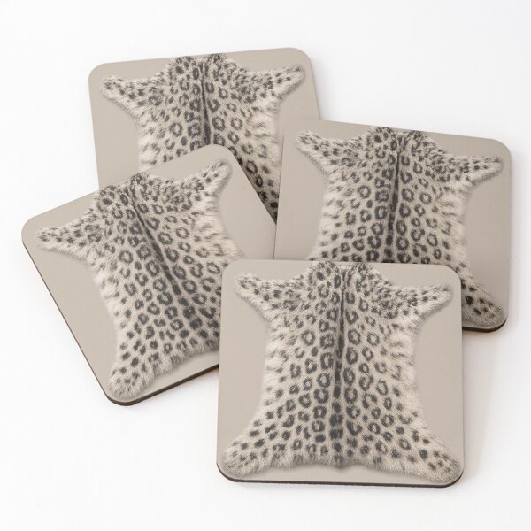 Item preview, Snow Leopard Fur Pattern Artwork – Realistic Snow Leopard Hide Illustration designed and sold by BROHLine Studio.