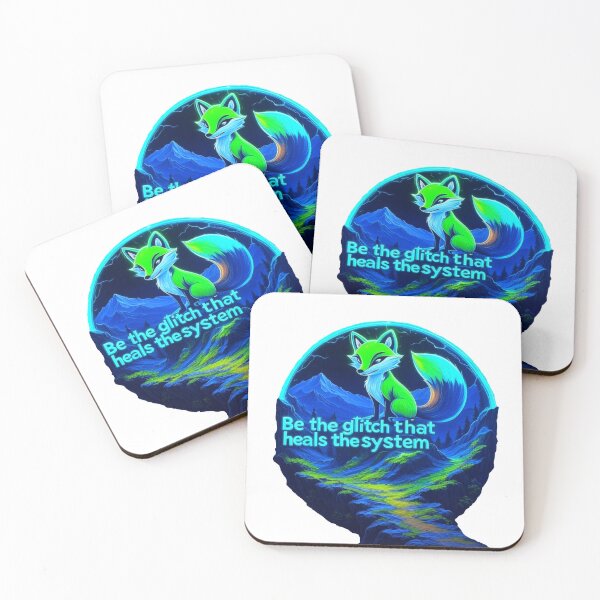 Item preview, Neon Nature Guardian - Fox Landscape Art designed and sold by AI Experiment Lab.