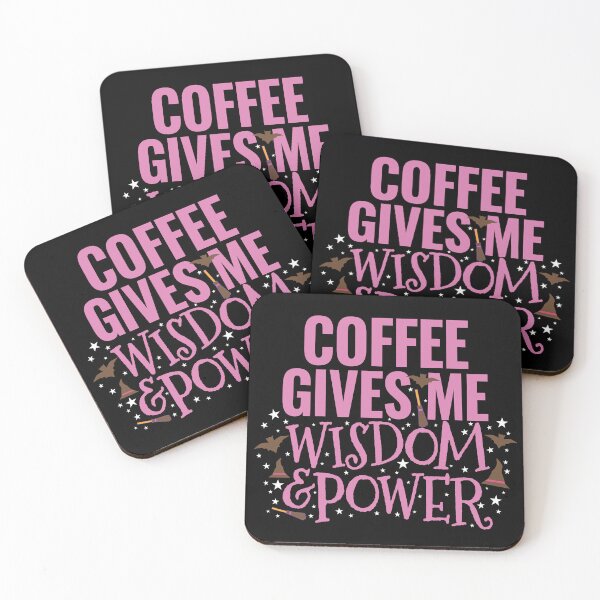 Item preview, Coffee gives me wisdom and power Halloween designed and sold by Innet.